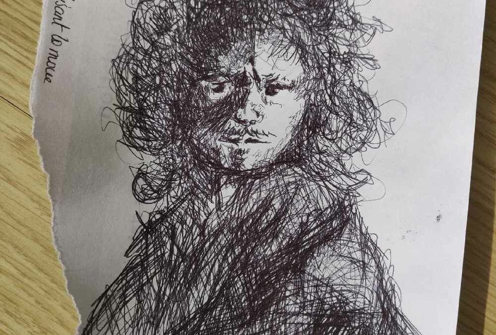 Croquis |Rembrandt fait la moue