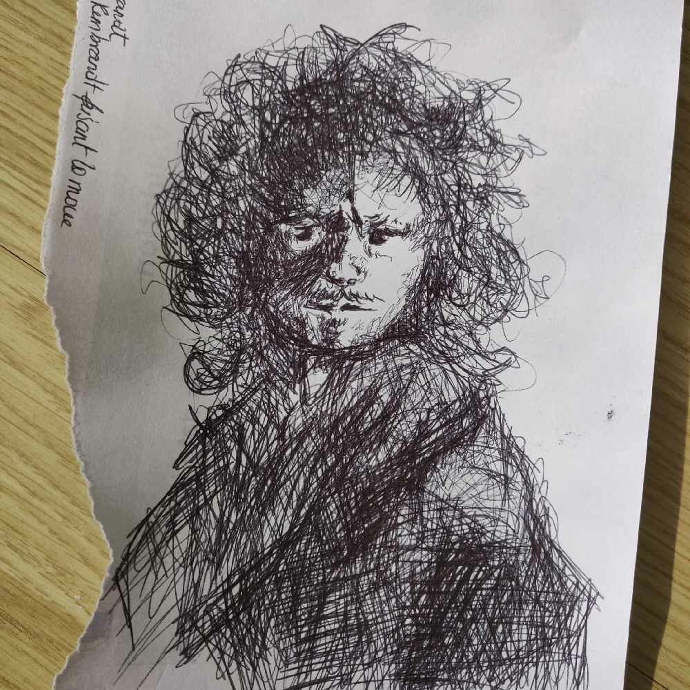 Croquis |Rembrandt fait la moue