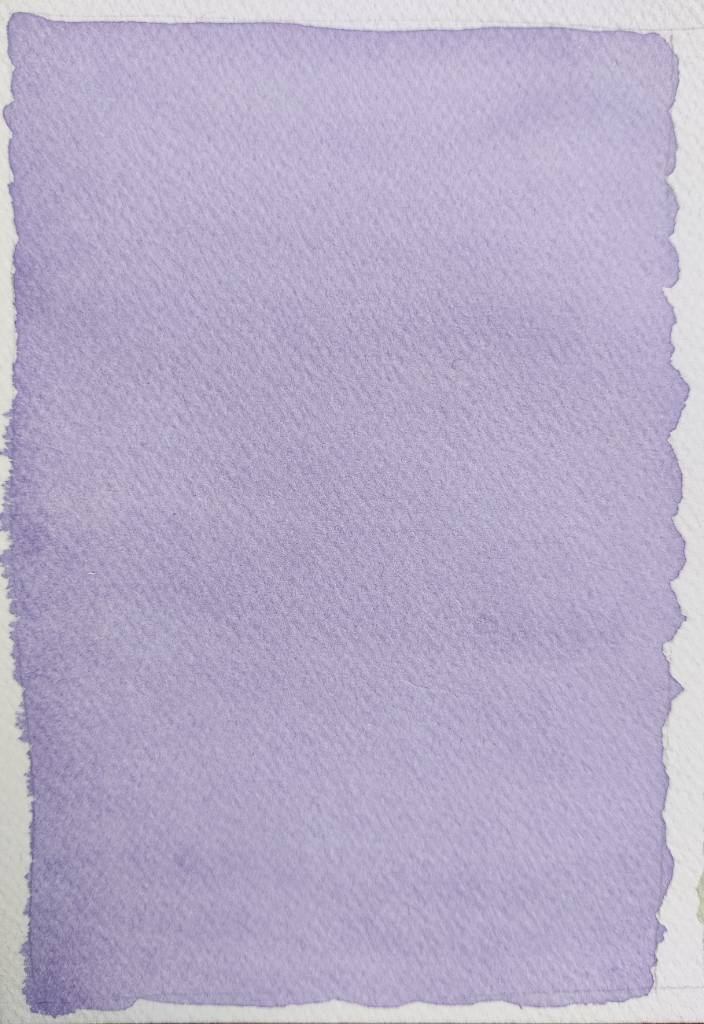 Rectangle violet à l'aquarelle, quasi uni