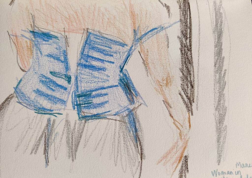 Croquis | Femme au corset de Manet